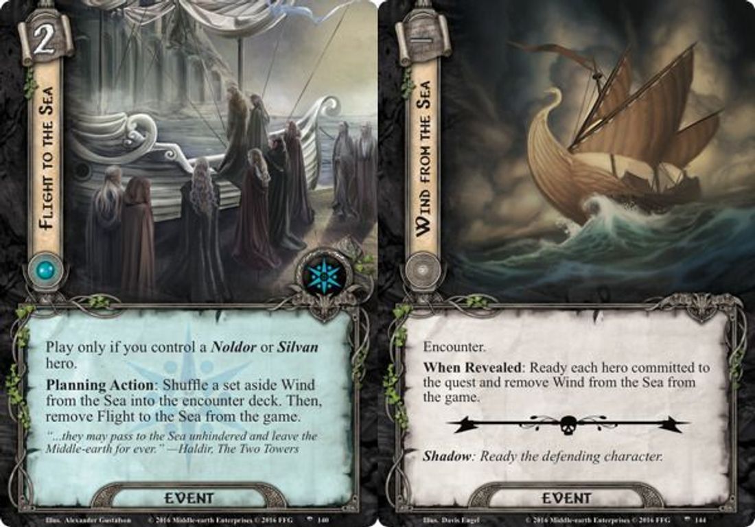 The Lord of the Rings: The Card Game - The Crossings of Poros cards