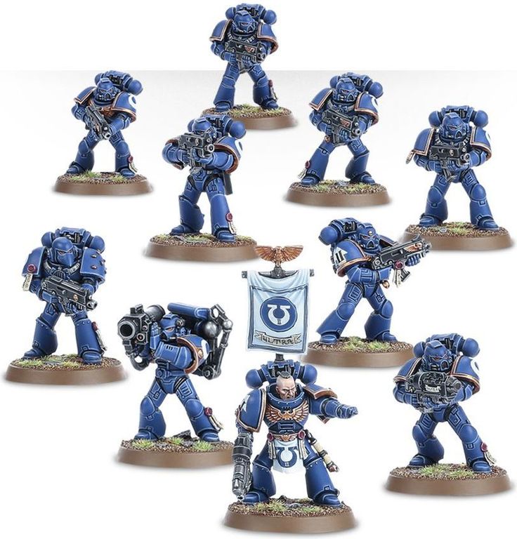 Warhammer 40,000: Space Marines - Tactical Squad miniatures