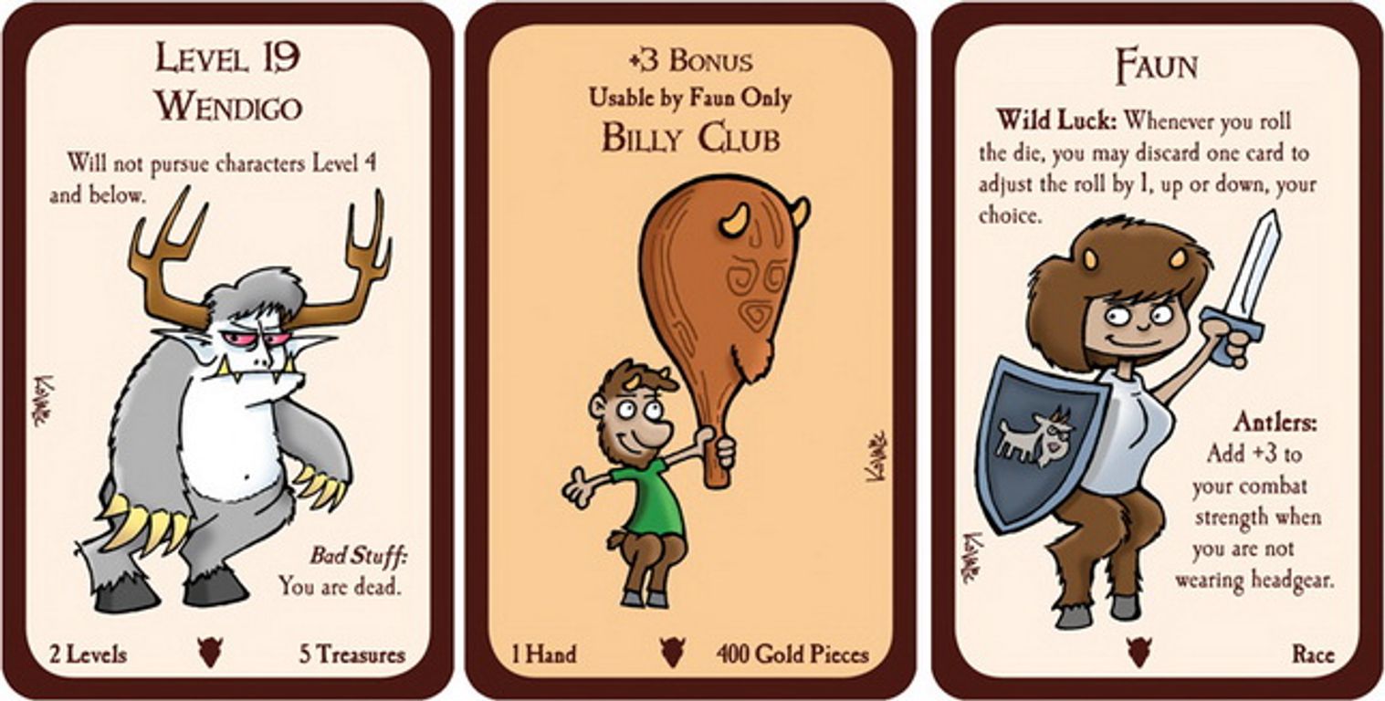 Munchkin Legends 2: Faun and Games cartas