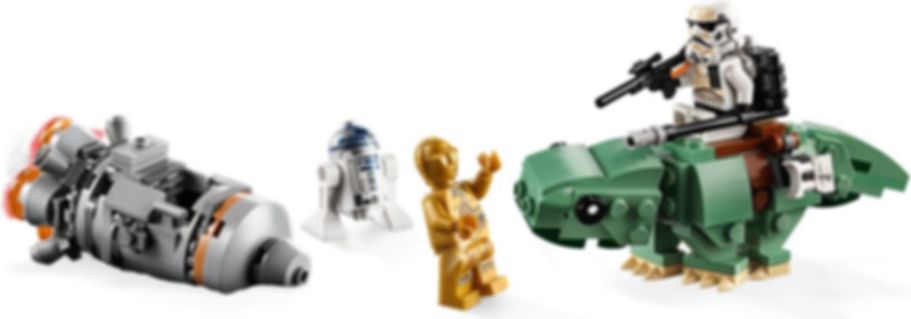 LEGO® Star Wars Escape Pod vs. Dewback™ Microfighters gameplay