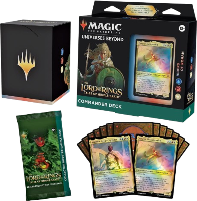 Magic: The Gathering - Commander Deck Lord of the Rings: Tales of Middle-earth - Riders of Rohan componenti