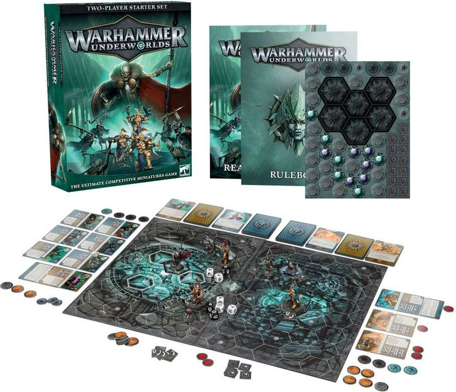Warhammer Underworlds: Two-Player Starter Set components