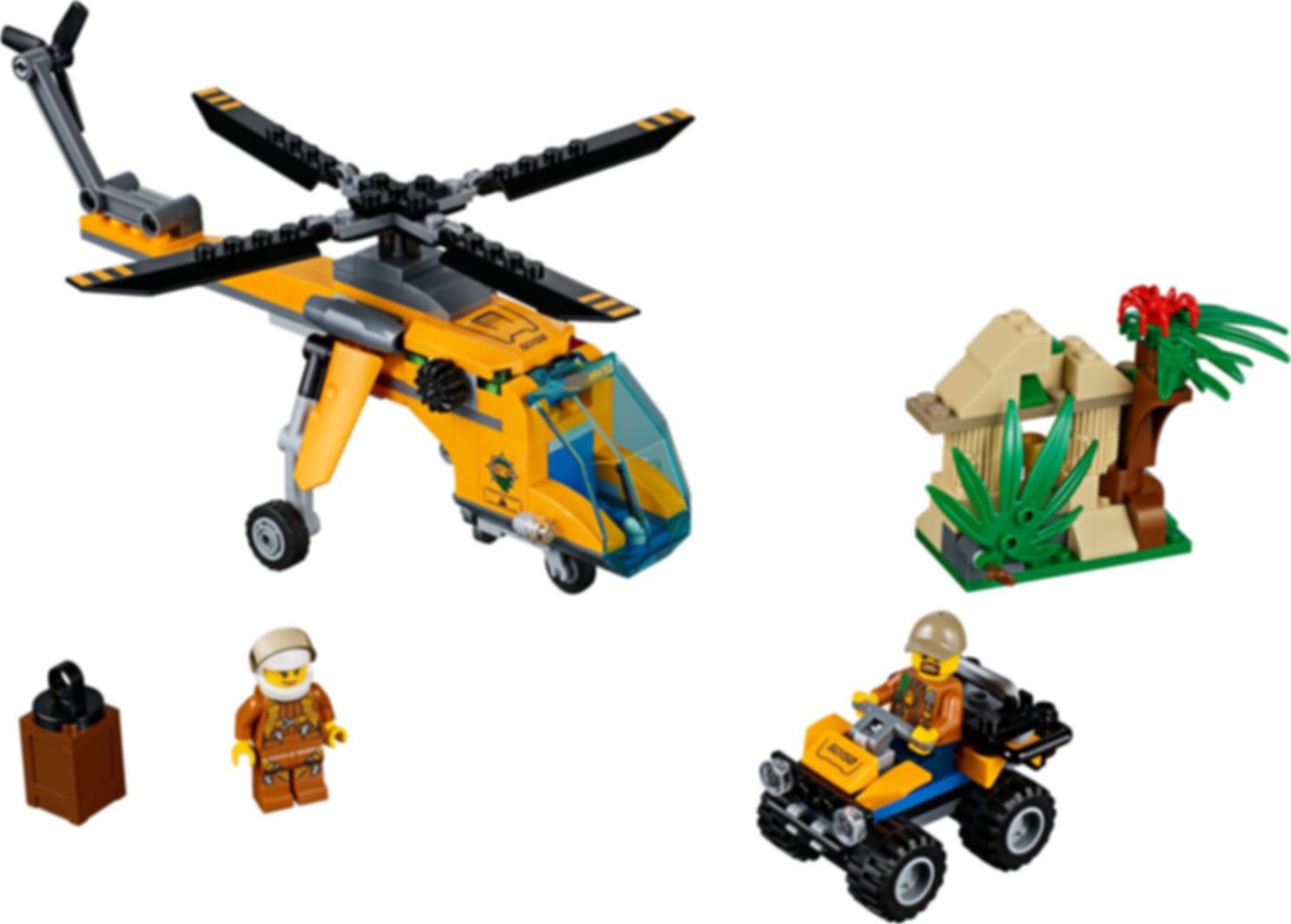 LEGO® City Jungle Cargo Helicopter components