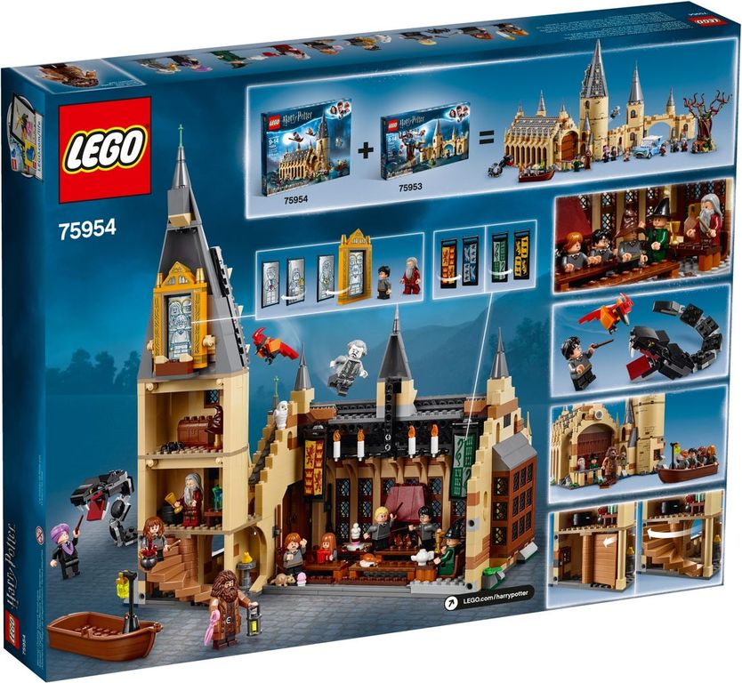 LEGO® Harry Potter™ Gran comedor de Hogwarts™ parte posterior de la caja