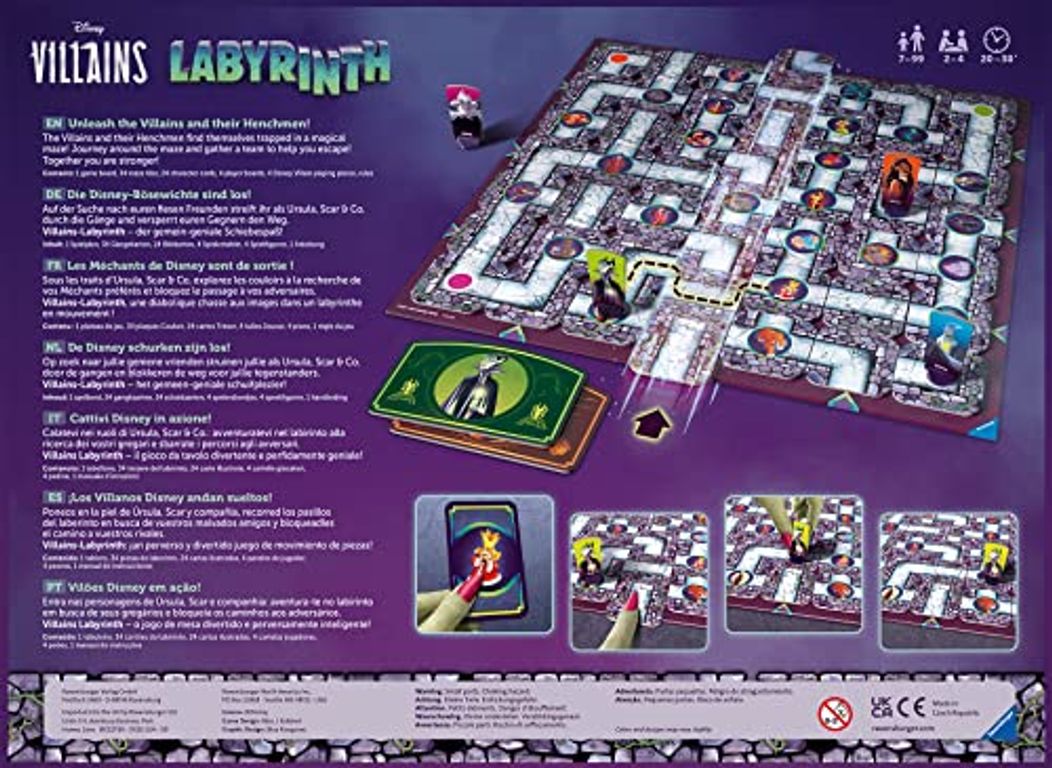 Disney Villains Labyrinth back of the box