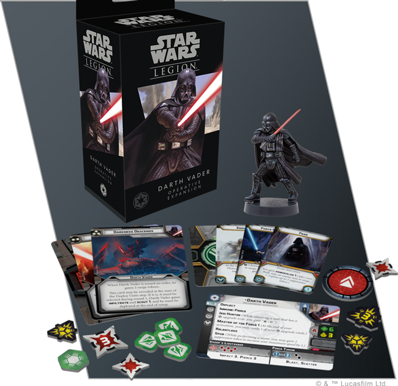 Star Wars: Légion – Dark Vador Extension Agent composants