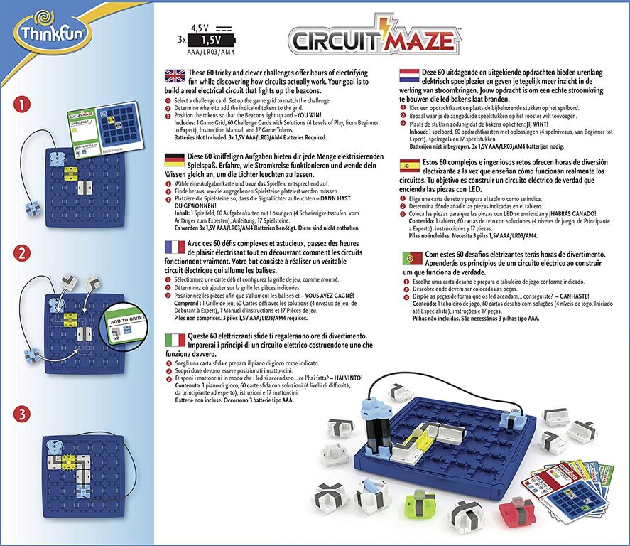 Circuit Maze rückseite der box