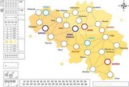 Dice Trip: Belgium game board