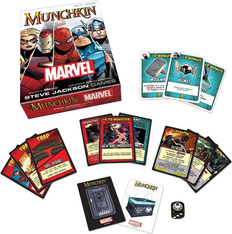 Munchkin Marvel componenti
