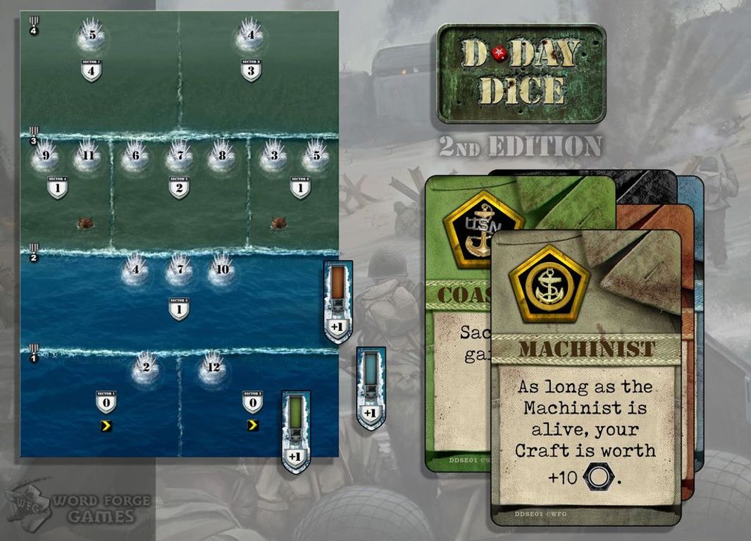 D-Day Dice (Second Edition): Route vers l'enfer composants