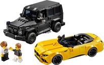 LEGO® Speed Champions Mercedes-AMG G 63 en Mercedes-AMG SL 63 componenten