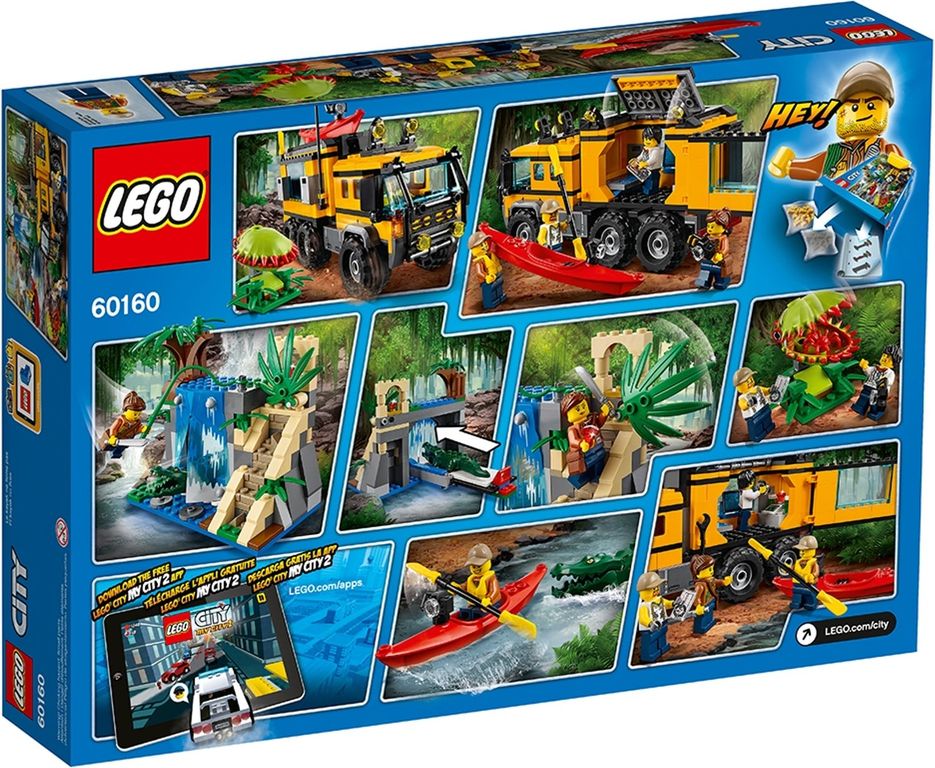 LEGO® City Le laboratoire mobile de la jungle dos de la boîte