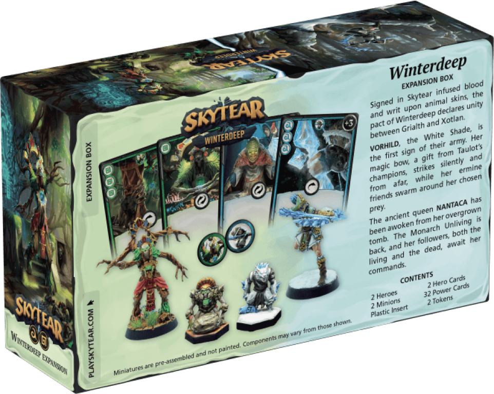 Skytear: Winterdeep back of the box