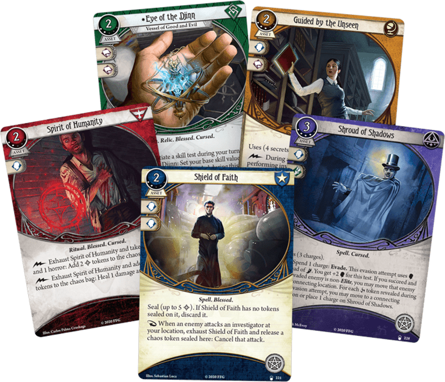 Arkham Horror: The Card Game – A Light in the Fog: Mythos Pack cards