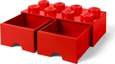 8-stud Bright Red Storage Brick Drawer components