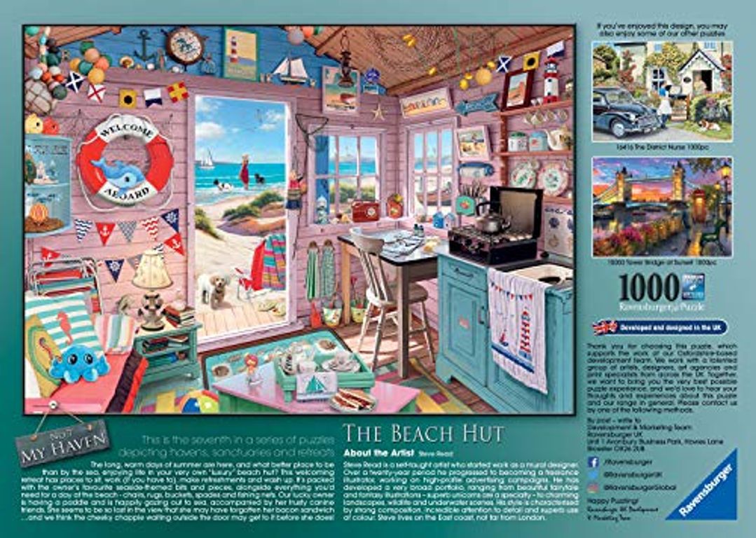 My Haven No. 7. The Beach Hut back of the box
