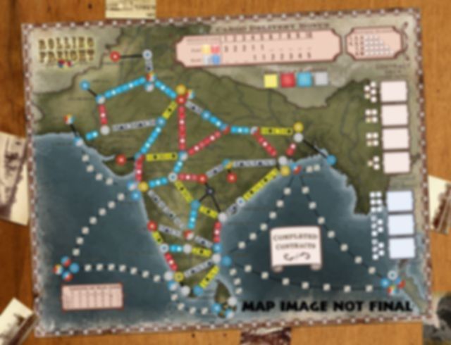 Rolling Freight: Great Britain and India game board