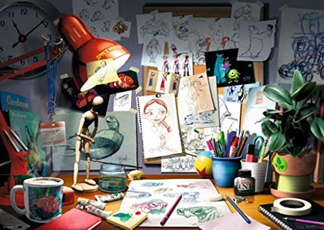 Le bureau de l'artiste