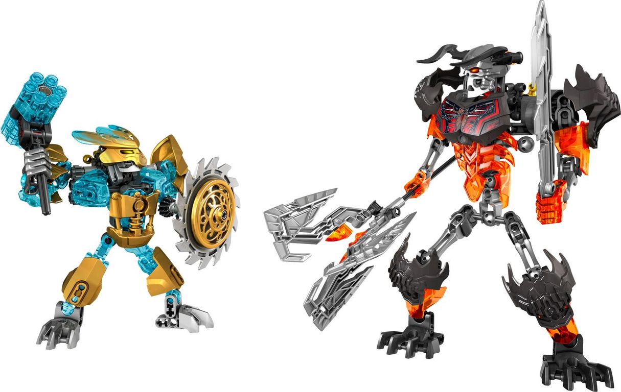 LEGO® Bionicle Mask Maker vs. Skull Grinder components