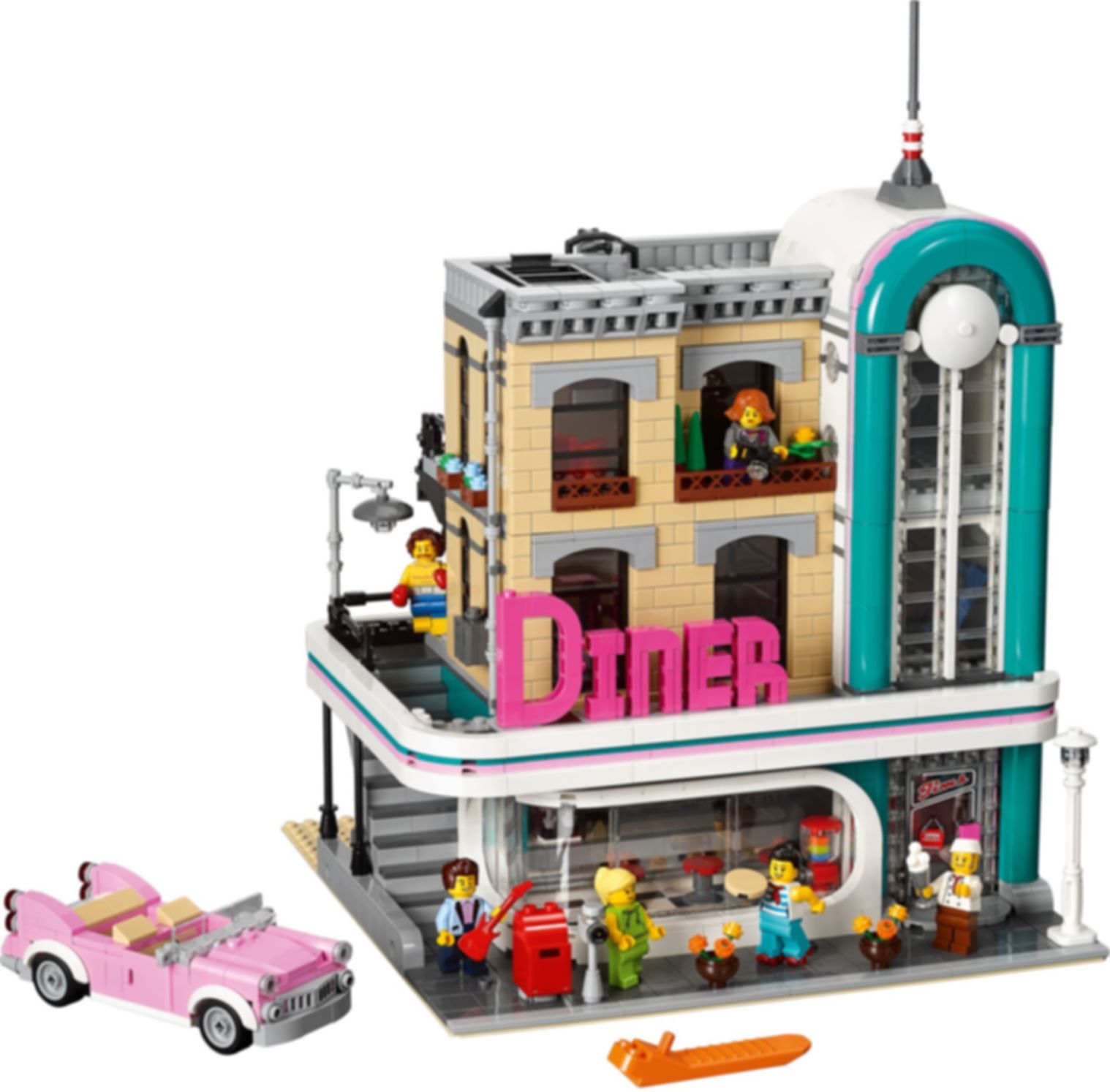 LEGO® Icons Diner in de stad componenten