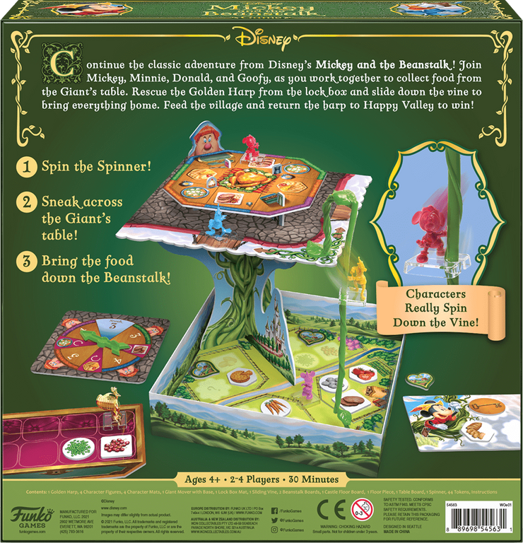 Disney Mickey and the Beanstalk back of the box