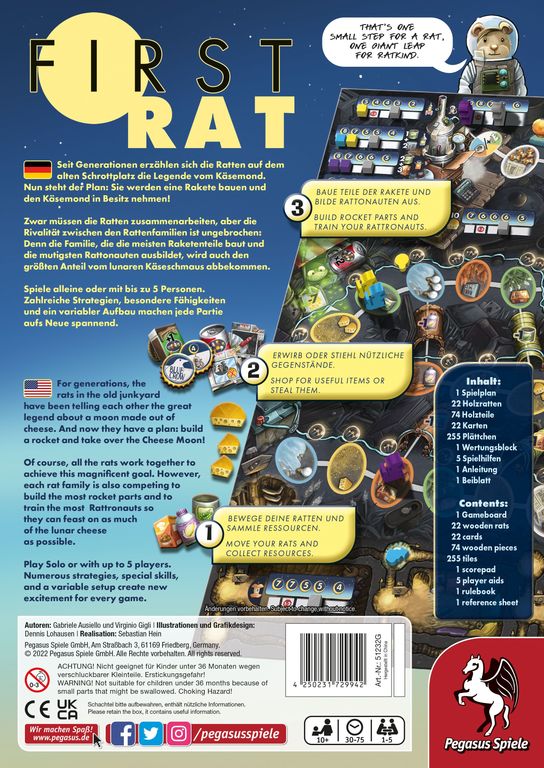 First Rat back of the box