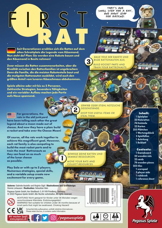 First Rat parte posterior de la caja