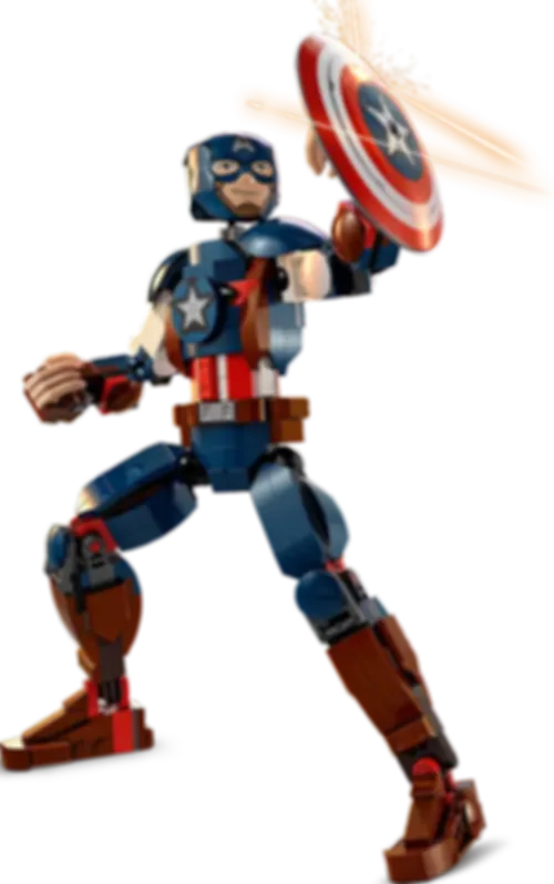 LEGO® Marvel Figura para Construir: Capitán América jugabilidad