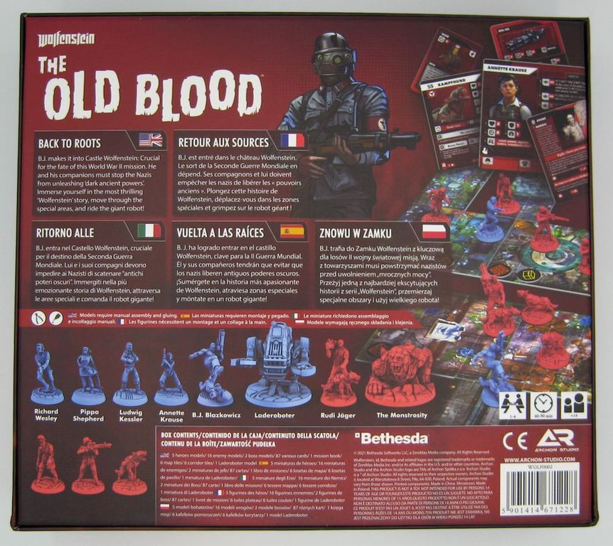 Wolfenstein: The Old Blood back of the box