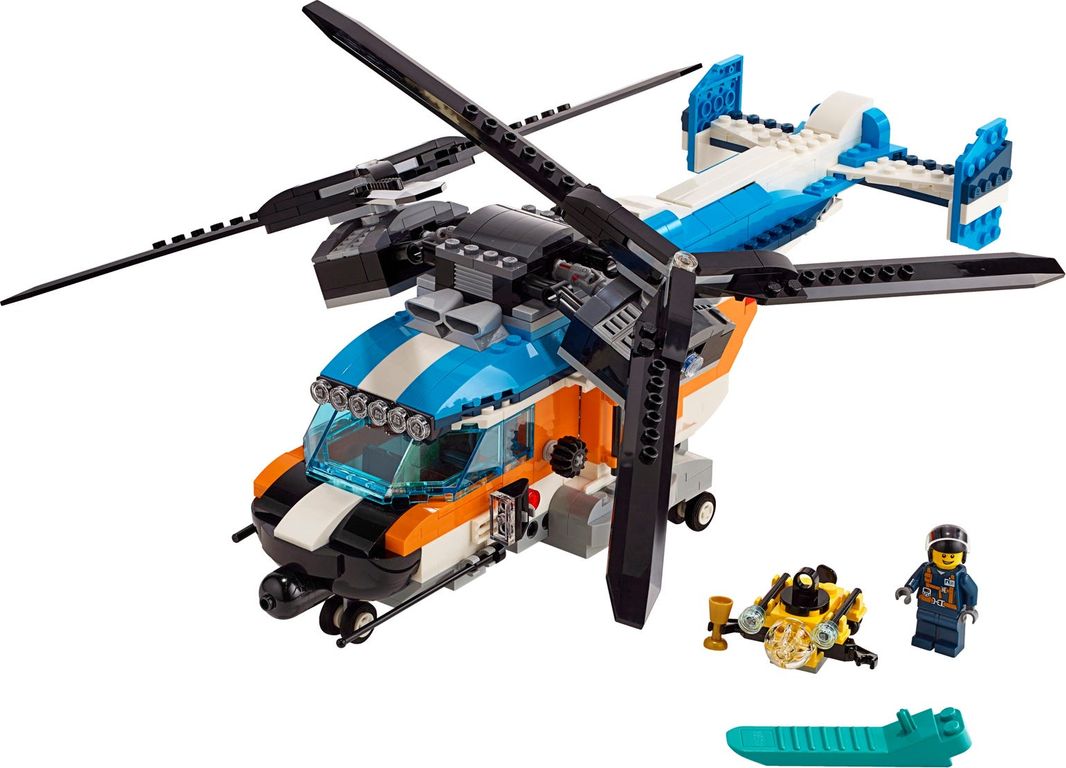 LEGO® Creator Twin-Rotor Helicopter components