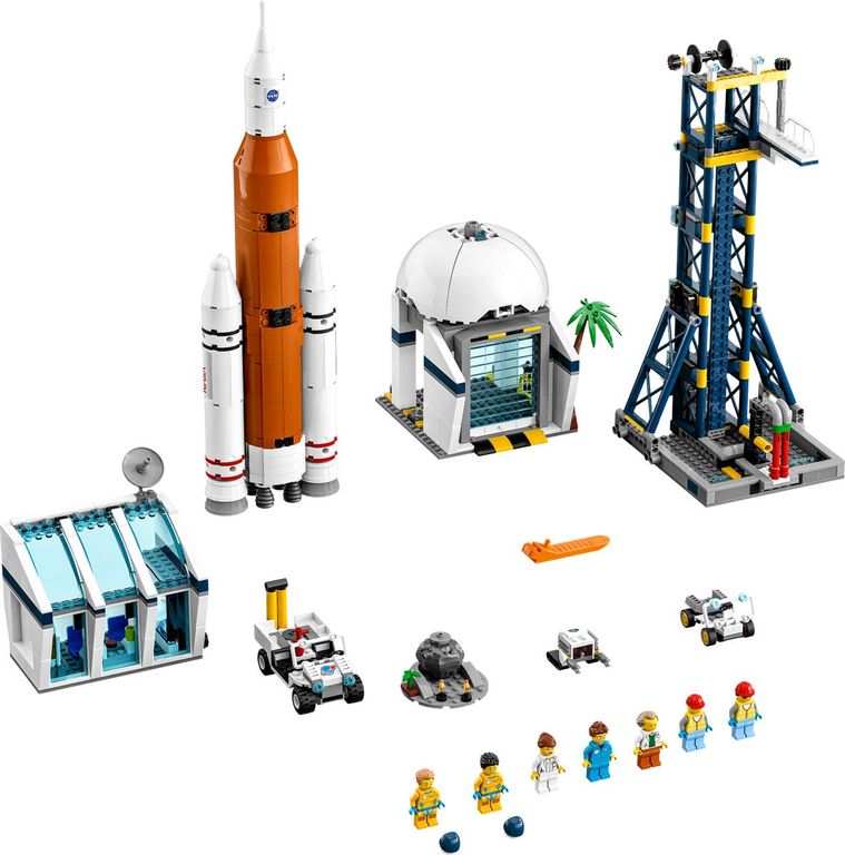 LEGO® City Rocket Launch Center components