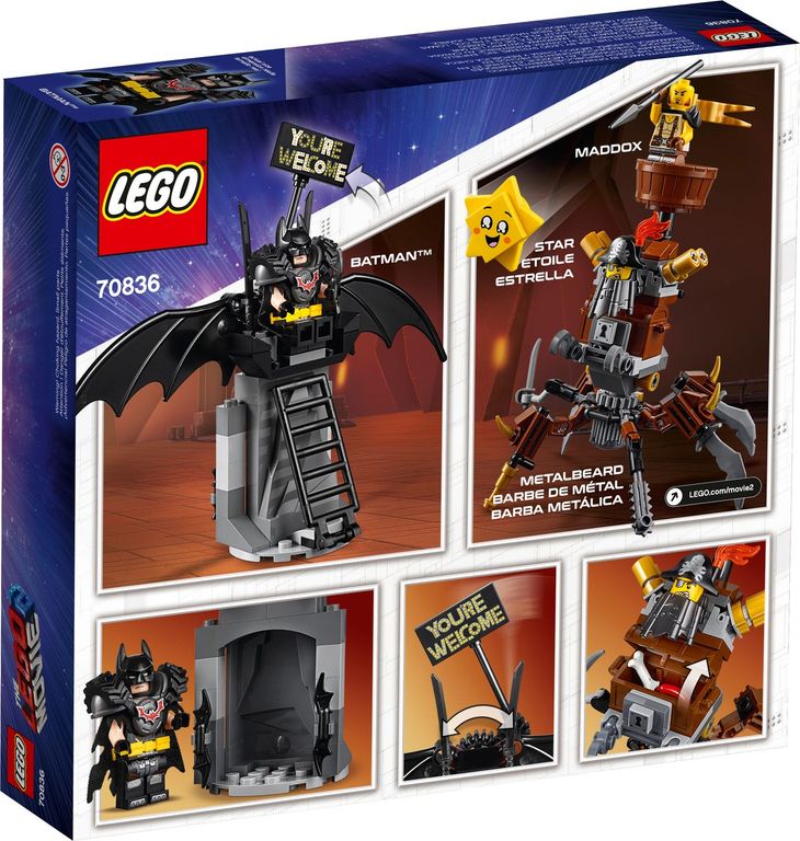 LEGO® Movie Batman™ y Barbagris Preparados para Luchar parte posterior de la caja