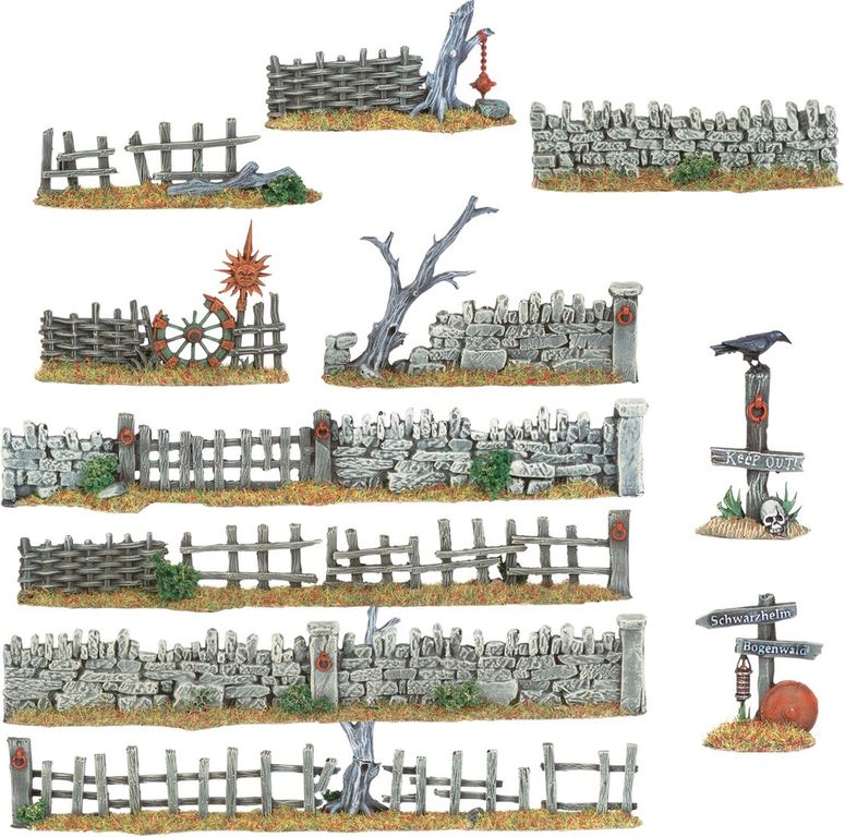 Warhammer: The Old World - Walls & Fences componenten