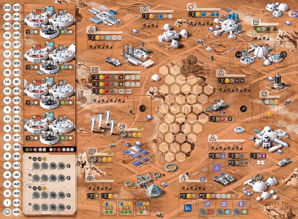 Martians: A Story of Civilization game board