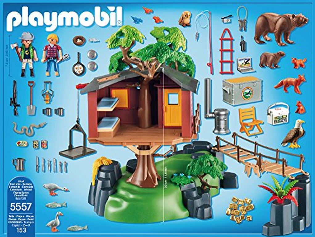 Playmobil® Wild Life Adventure Tree House components