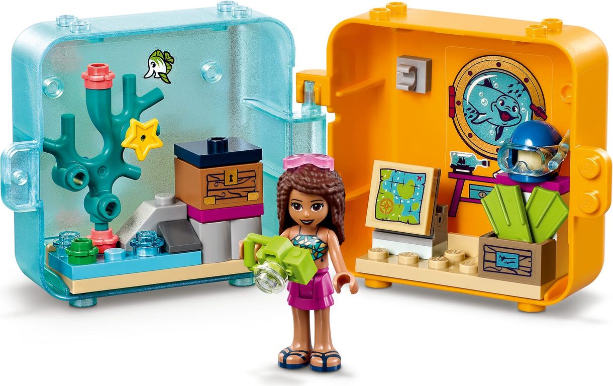 LEGO® Friends Andrea's Summer Play Cube components