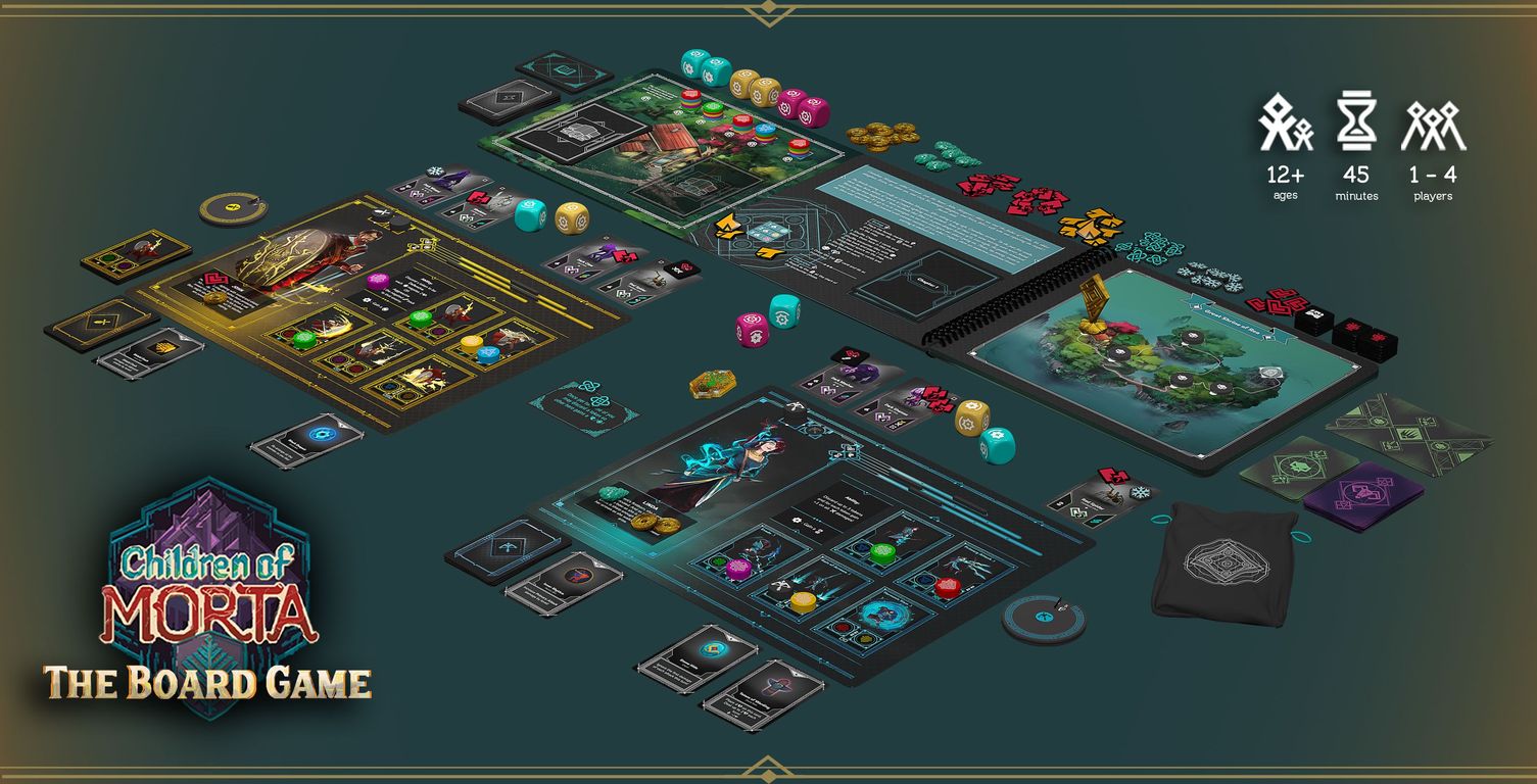 Children of Morta: The Board Game componenti