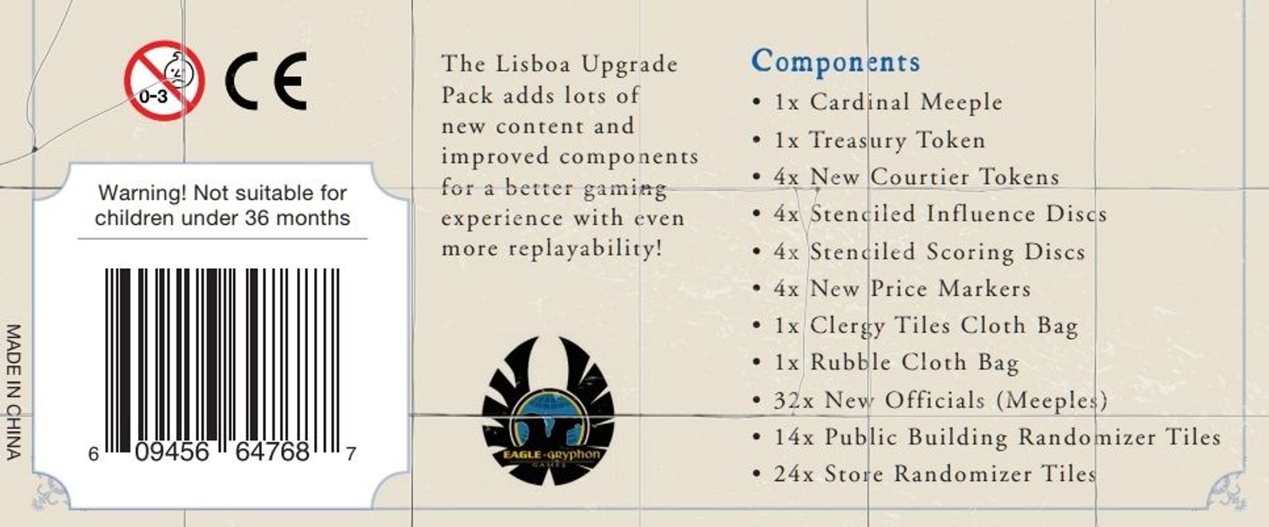 Lisboa: Upgrade Pack back of the box