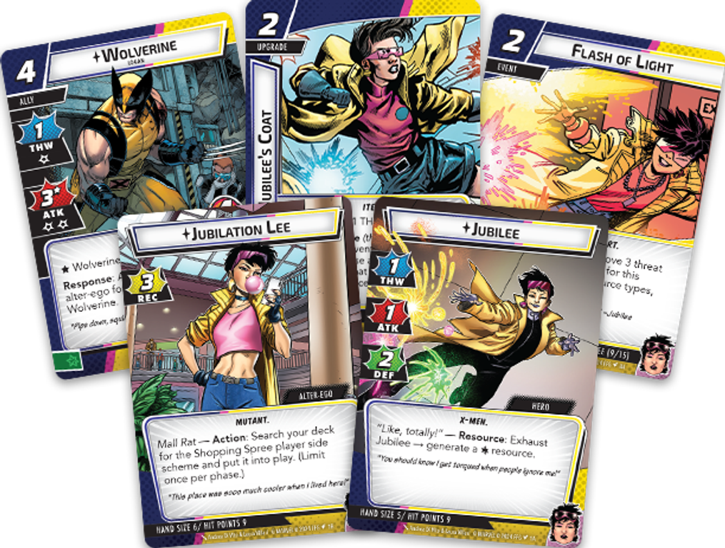 Marvel Champions: The Card Game – Jubilee Hero Pack kaarten