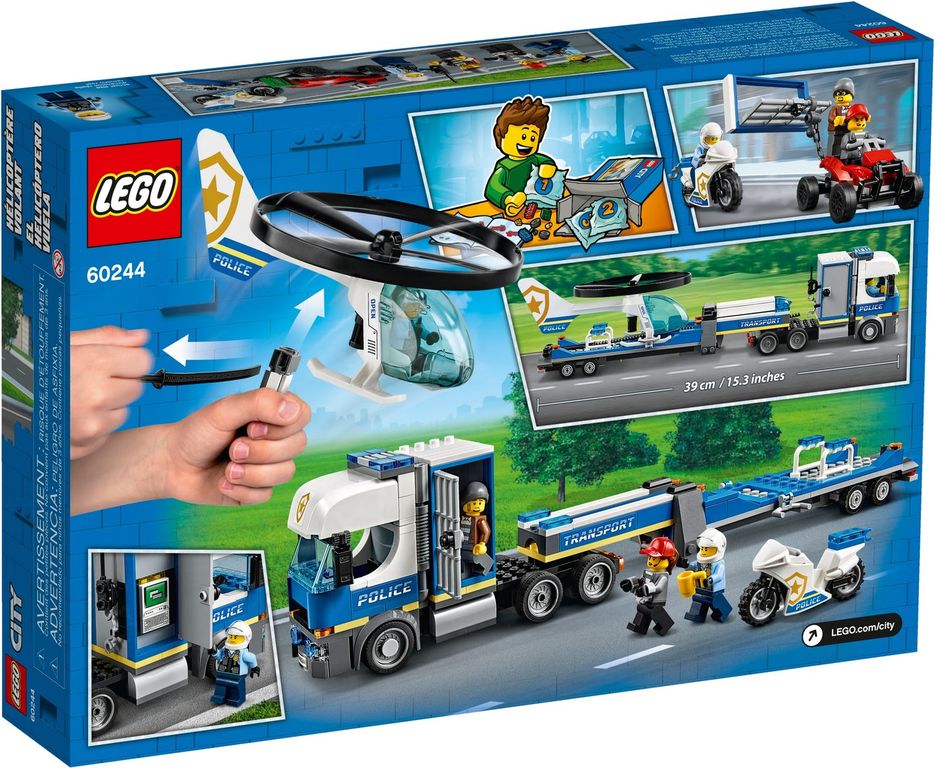 LEGO® City Police Helicopter Transport back of the box
