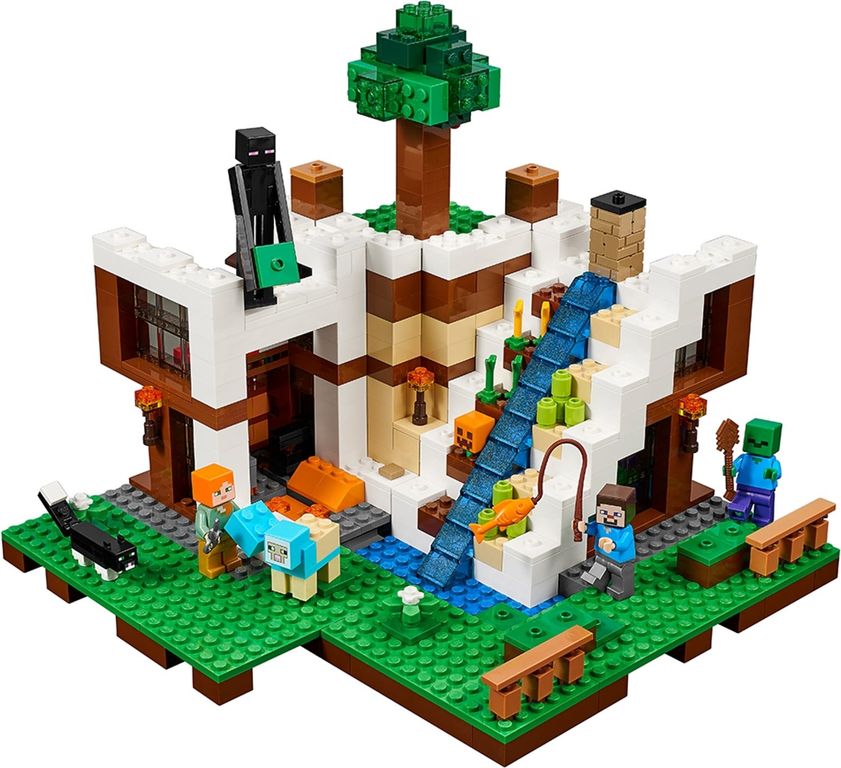 LEGO® Minecraft Base de la cascada partes