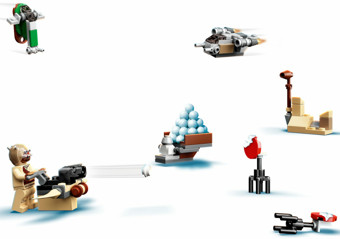 LEGO® Star Wars Calendario dell’Avvento 2021 componenti
