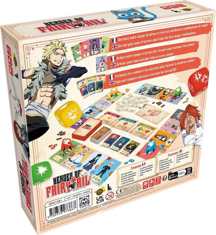 Heroes of Fairy Tail back of the box
