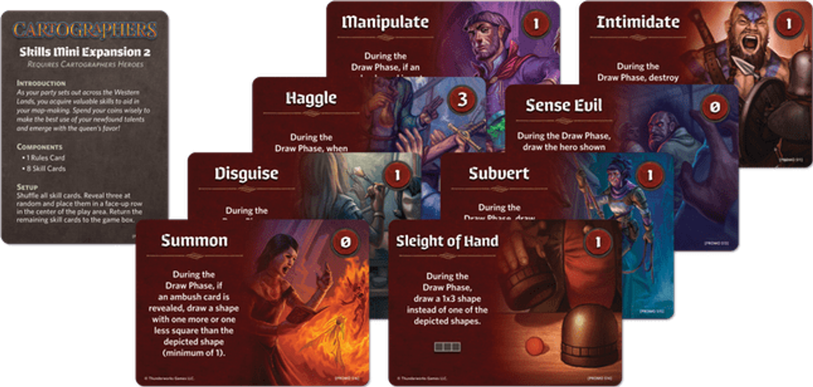 Cartographers: Skills Mini Expansion 2 cards