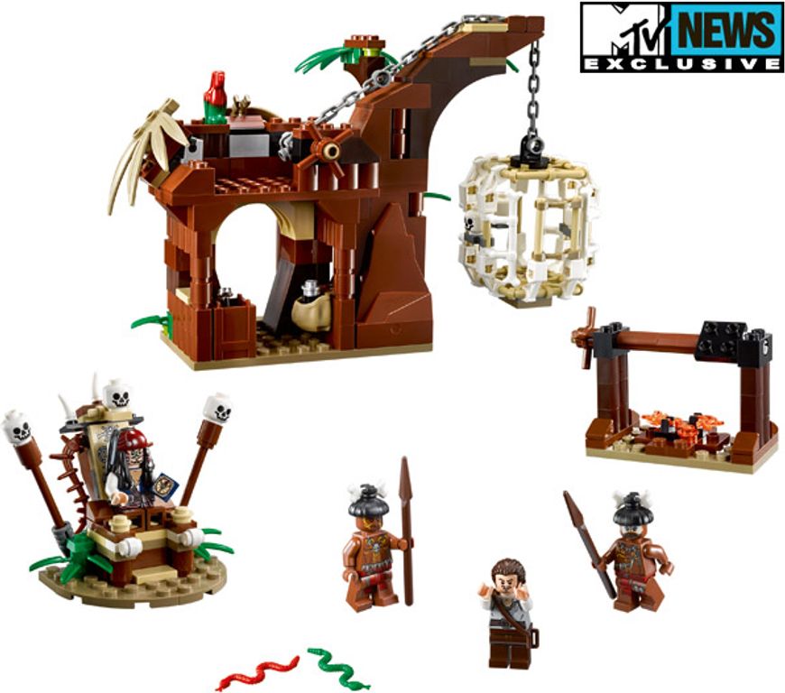 LEGO® Pirates of the Caribbean The Cannibal Escape partes