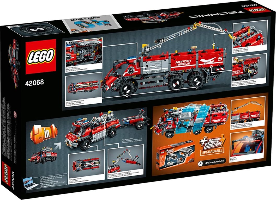 LEGO® Technic Le véhicule de secours de l'aéroport dos de la boîte