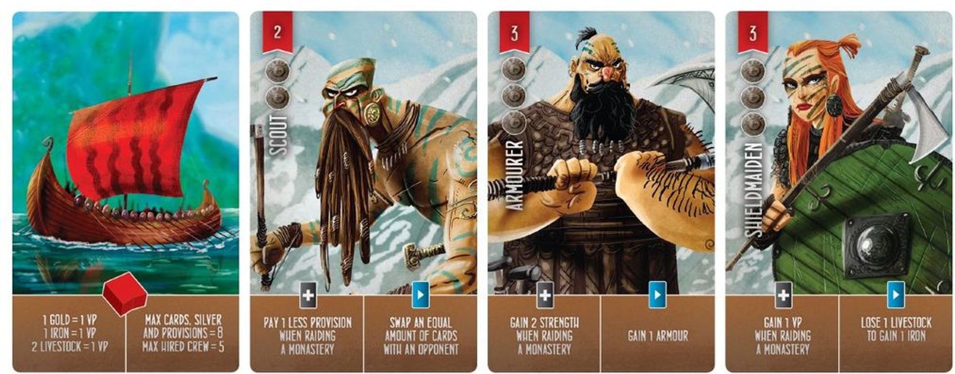 Raiders of the North Sea cards