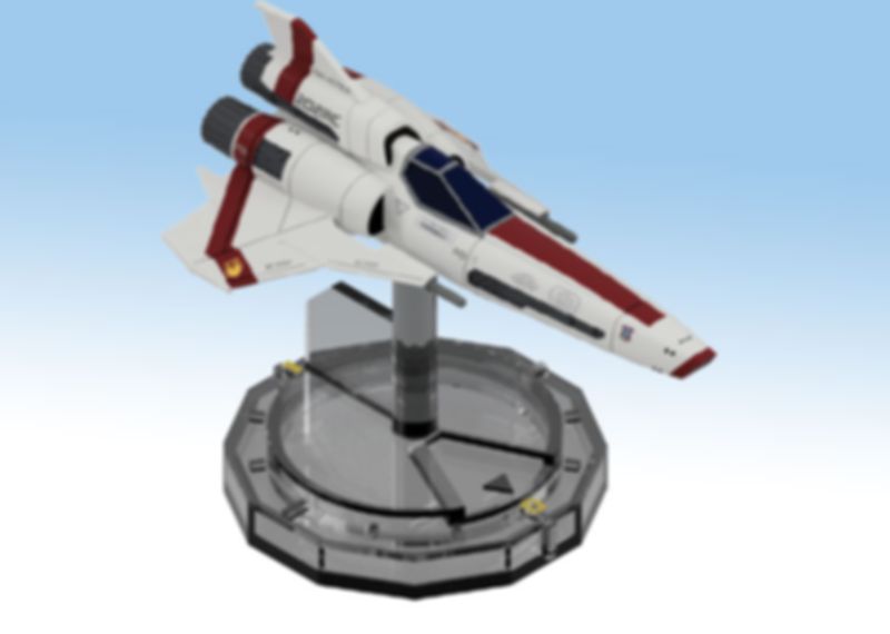 Battlestar Galactica: Starship Battles - Viper MK. II miniature