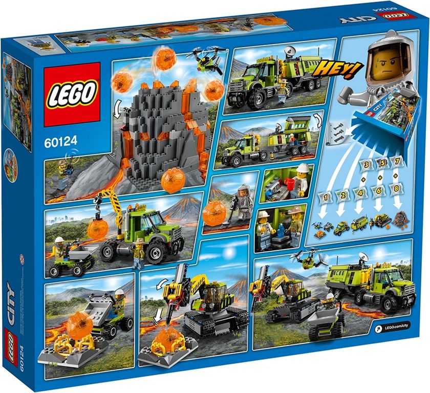 LEGO® City Volcano Exploration Base back of the box