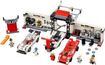 LEGO® Speed Champions Le stand de la Porsche 919 Hybrid et 917K composants